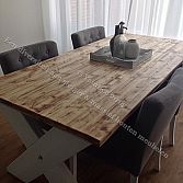 Eettafel van steigerhout model Emmelie
