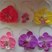 Zilveren oorbellen met bloem