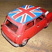 Blikken Auto Mini Cooper Union Jack
